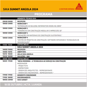 Programa Sika Summit 2024
